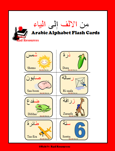Arabic Alphabet Flashcards Arabic Playground