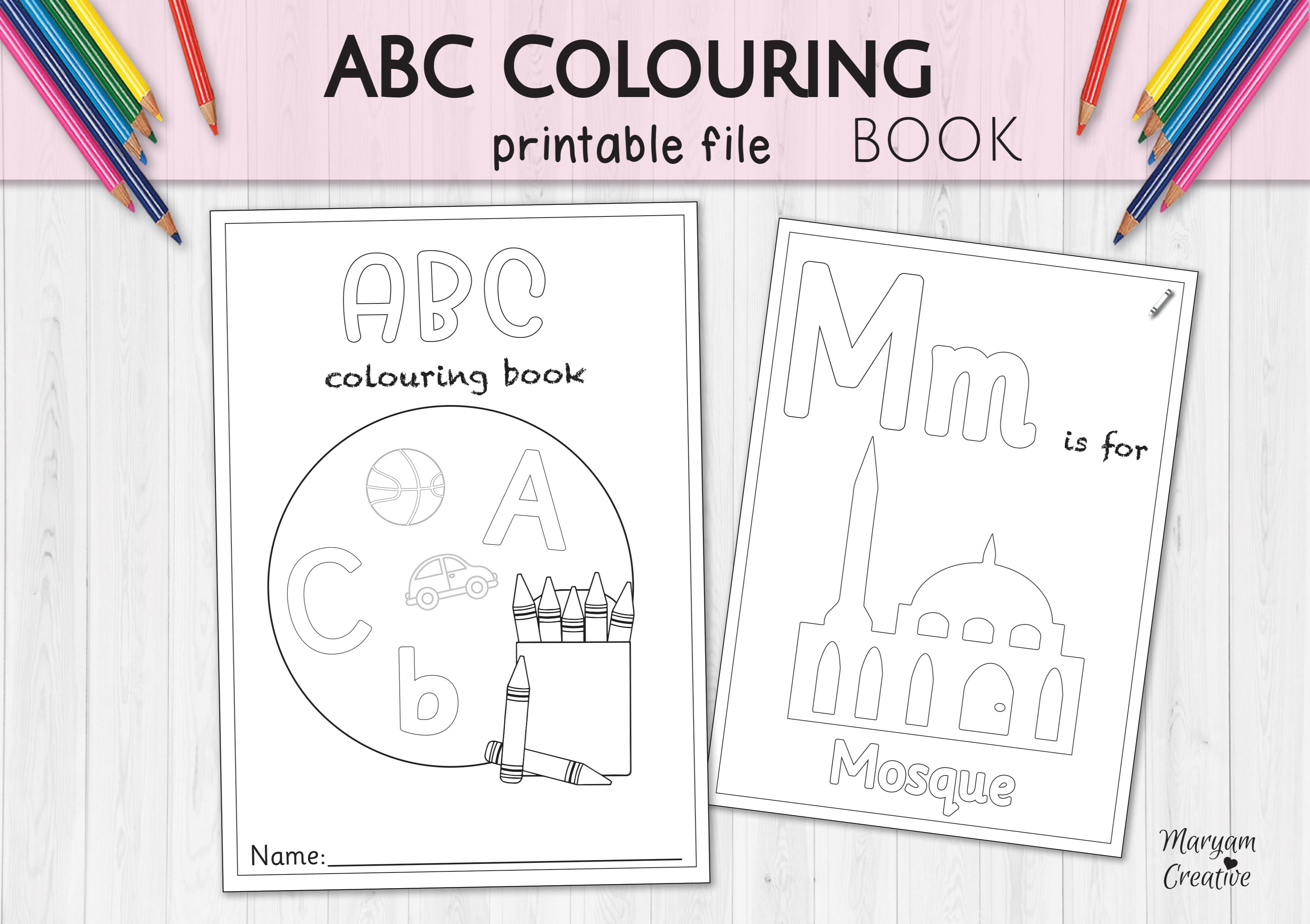 Arabic Alphabets Coloring Matching Books Amp Worksheets